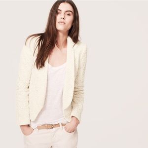 LOFT floral lace cream blazer perfect for all seasons!